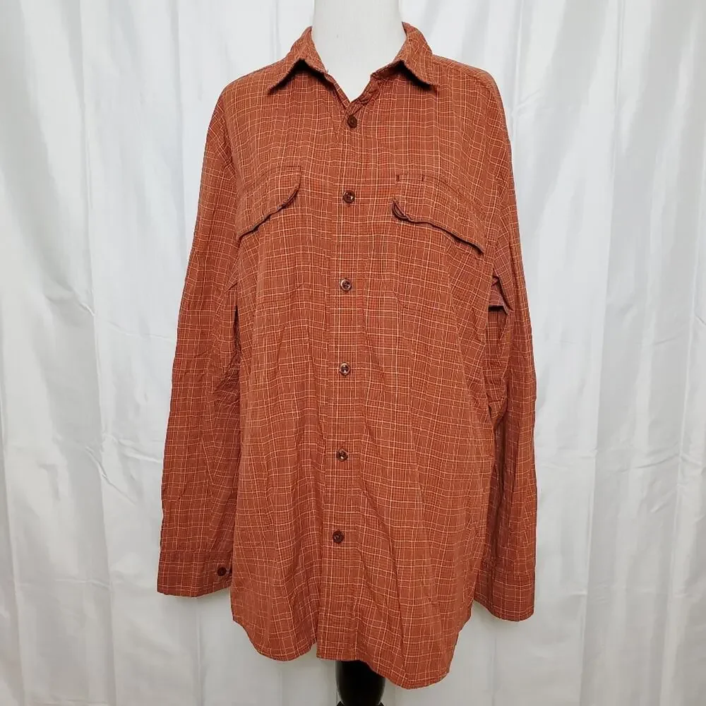 The North Face Plaid Button Down Shirt SZ Large